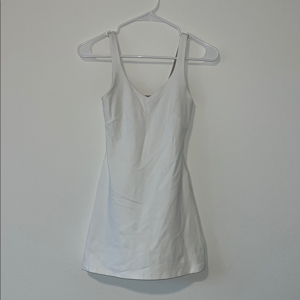 Lululemon White Athletic Mini Dress
